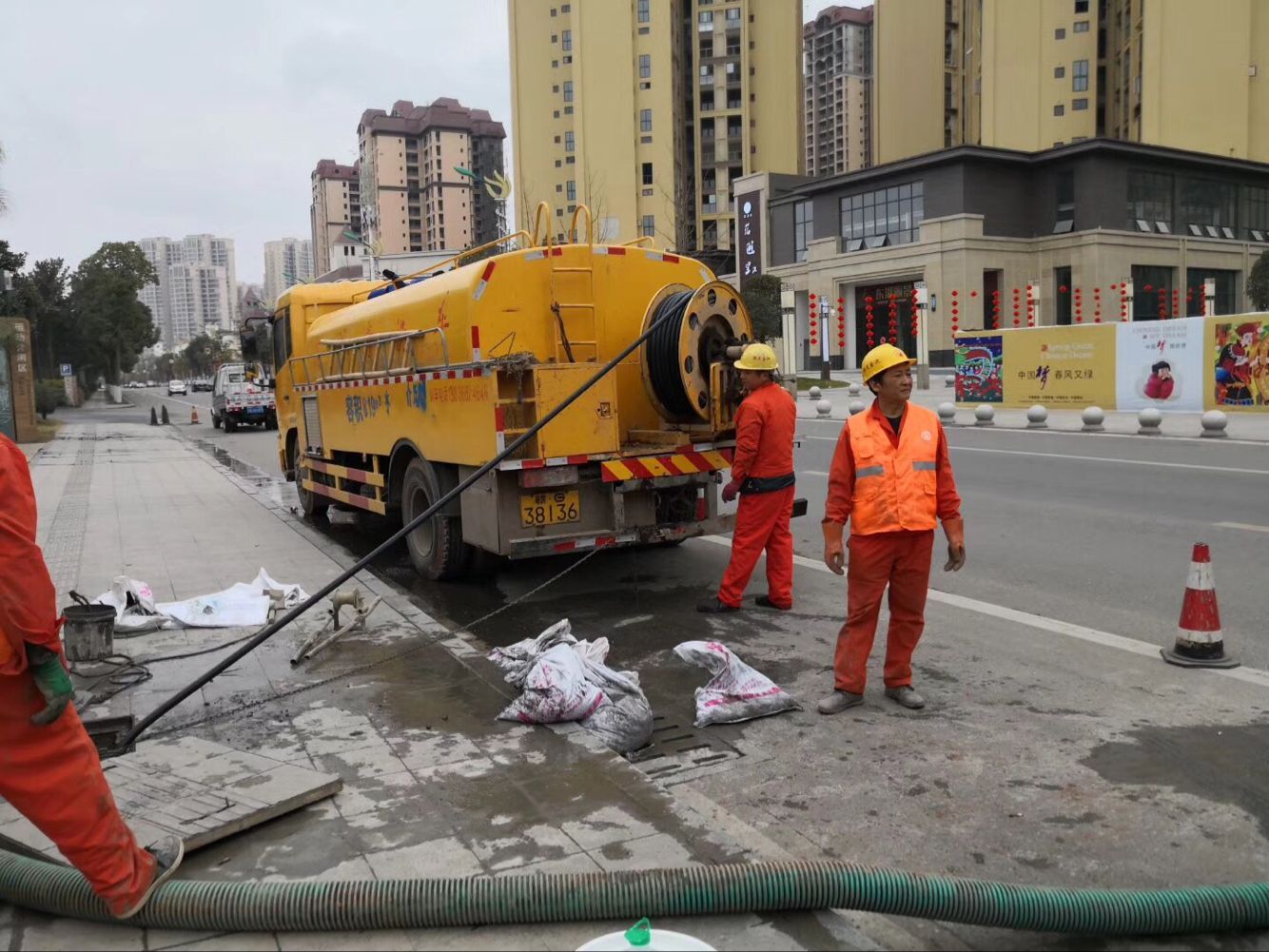 石河子乡排污管道清淤-管道清洗